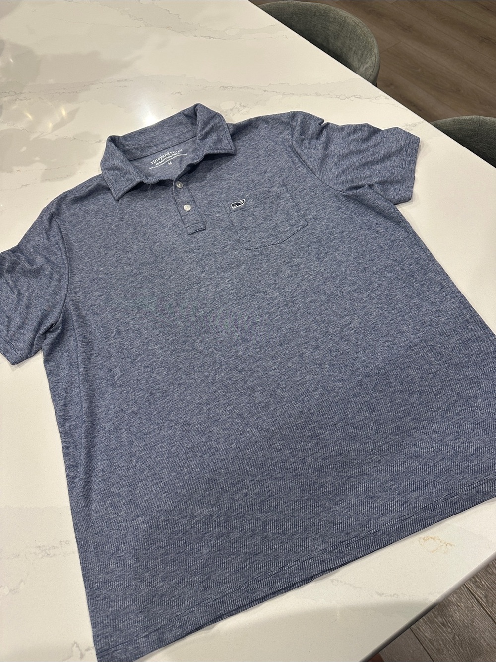 Vineyard Vines blue Edgartown Polo size medium men’s pima cotton blend